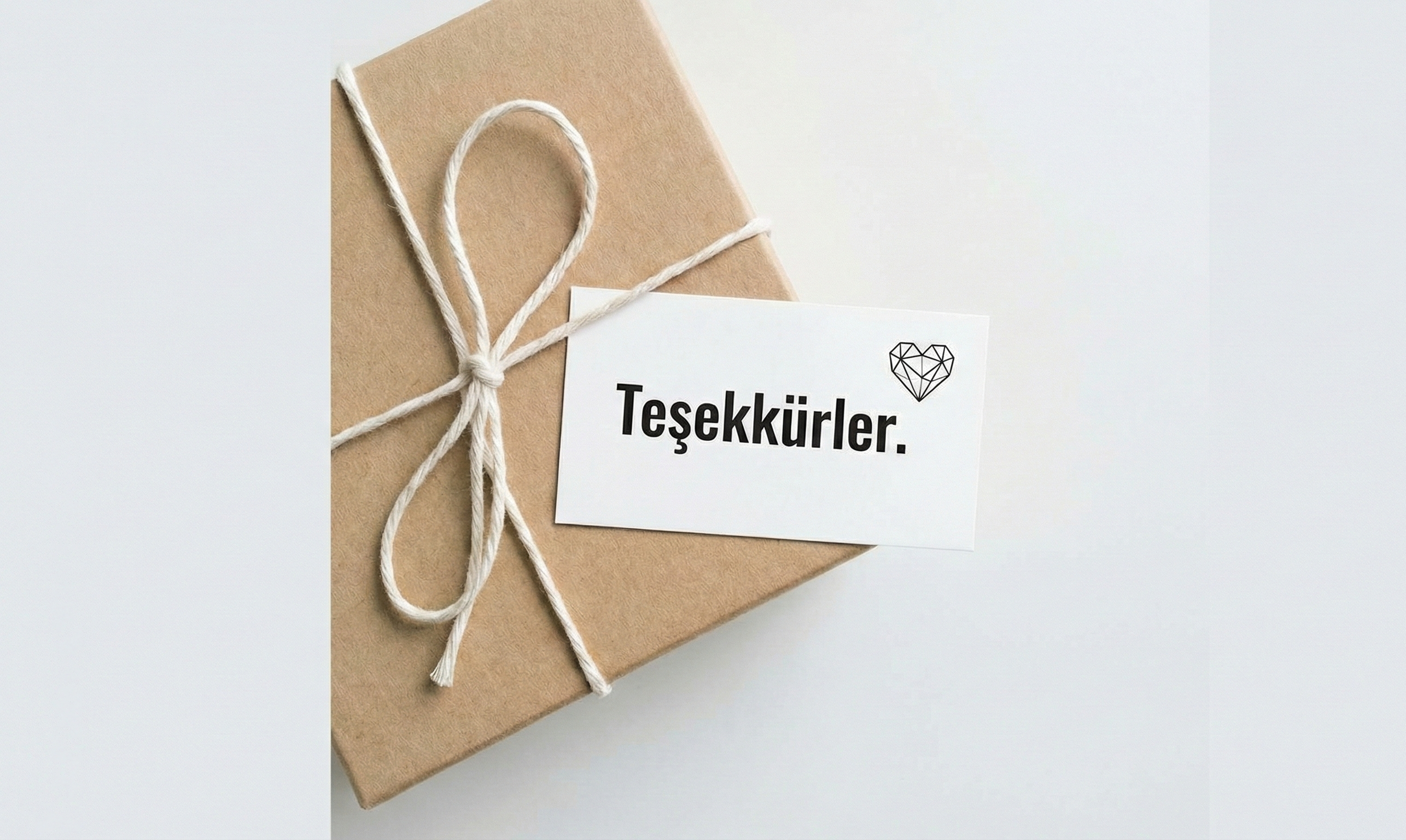 Teşekkür Etiket Baski